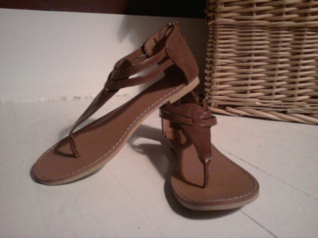brown sandals