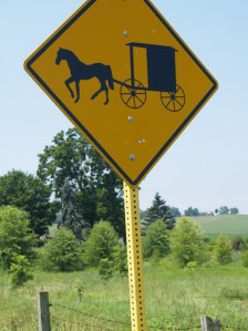 Amish Buggy yield sign
